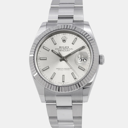 Rolex Datejust 126334 Automatic Silver 18k White Gold Stainless Steel Men's Wristwatch 41 mm 1212043