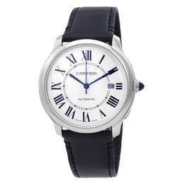 Pre-owned Cartier Ronde Must De Cartier Automatic White Dial Mens Watch wsrn0032