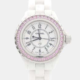 Chanel J12 Quartz Ceramic Stainless Steel Women's Wristwatch 34 mm 1219393