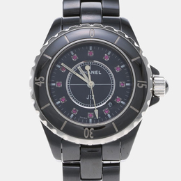 Chanel J12 Quartz Ceramic Stainless Steel Women's Wristwatch 33 mm 1219386
