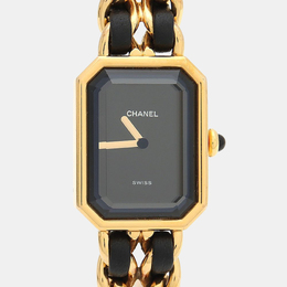 Chanel Premiere Quartz Gold-Plated Stainless Steel Women's Wristwatch 20 x 26 mm 1219345