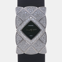Chanel Coco Crush Diamond Quartz White Gold Women's Wristwatch 23 mm 1219407