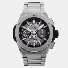 Pre-Owned Hublot Big Bang Integral 451.NX.1170.NX Black Automatic Titanium Men's Wristwatch 42 mm 1218992