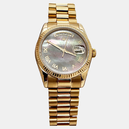 Rolex Day-Date 118235 Automatic Tahitian Mother of Pearl Rose Gold Men's Wristwatch