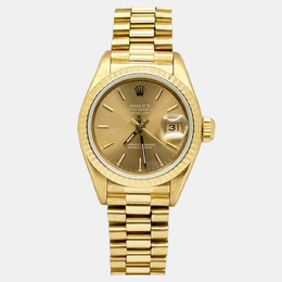 Rolex President Datejust 69178 Automatic Movement, Yellow Gold Case with Champagne Dial