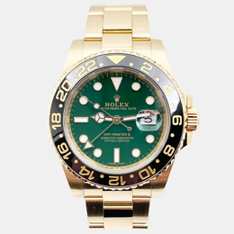 Pre-Owned Rolex GMT-Master II 116718, Ref. No: 1220561 - Yellow Gold Automatic Wristwatch with Green/Black Ceramic Bezel