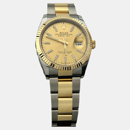 Rolex Datejust 126233 - Automatic Movement, Champagne Dial, 18k Yellow Gold & Stainless Steel Case (Men's Watch, 36 mm), Reference Number: 1220528