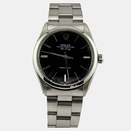 Rolex Air-King 5500 Mens Automatic Stainless Steel Black Dial Watch (Ref:1220519)