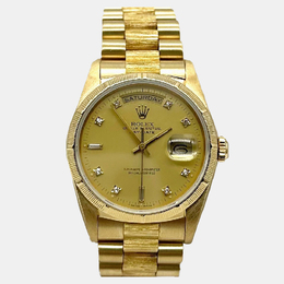 Rolex Day-Date 'President' 18k Gold Automatic with Diamond Bezel