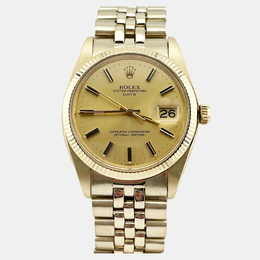 Rolex Date 1503 Automatic Men's Watch, 14K Yellow Gold Champagne Dial Ref. 1220525