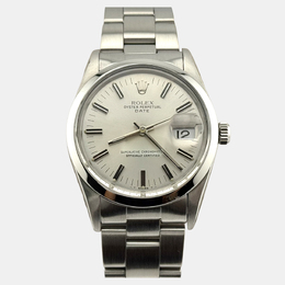 Rolex Date 15000 Mens Automatic Silver Dial Stainless Steel Case - Ref. 1220524