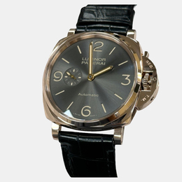Panerai Luminor Due PAM00675 Automatic Gray 18k Rose Gold Men's Wristwatch