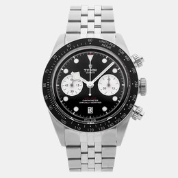 Pre-Owned Tudor Black Bay Chrono 79360N, Men's Automatic Stainless Steel Watch with Black Dial