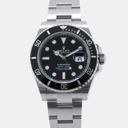 Rolex Submariner Ref 126610LN, Automatic Black Stainless Steel Men's Watch - 41 mm