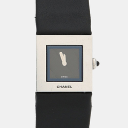 Chanel Matelasse Quartz Schwarz Edelstahl Damenarmbanduhr, 19mm Art.-Nr.: 1217229