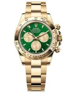 Rolex Cosmograph Daytona Yellow Gold 18kt Yellow Gold Green Dial Men's Watch 126508-0008 m126508-0008