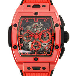 Pre-owned Hublot Spirit Of Big Bang Red Magic Chronograph Automatic Mens Watch 642.cf.0113.rx