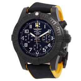 Pre-owned Breitling Avenger Hurricane Chronograph Automatic Chronometer Black Dial Mens Watch xb0180e4/bf31-284s