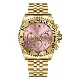 Invicta Pro Diver Chronograph Quartz Pink Dial Mens Watch - Model 49836