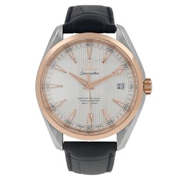 Pre-owned Omega Seamaster Aqua Terra Automatic Chronometer Silver Dial Mens Watch 231..2.3..42..2.1.0