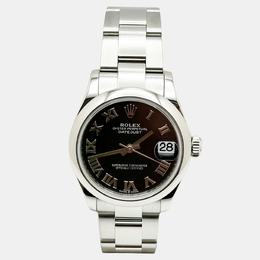 Rolex Datejust 278240 Automatic Black Stainless Steel Women's Wristwatch