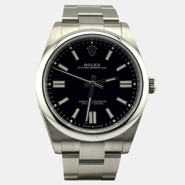 Rolex Oyster Perpetual 124300 Automatic Black Stainless Steel Men's Wristwatch 41 mm 1221987
