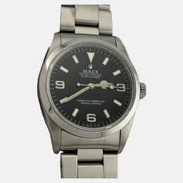 Rolex Explorer 14270 Black Automatic Stainless Steel Men's Wristwatch (Ref: 1221975)
