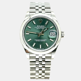 Rolex Datejust 278240, Women's Automatic Stainless Steel Watch with Green Dial