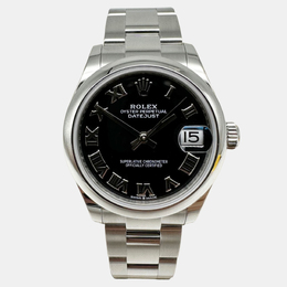 Rolex Datejust 278240 Automatic Black Stainless Steel Women's Wristwatch