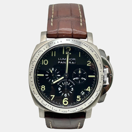 Panerai Luminor Chronograph PAM00072 Automatic Black Titanium Men's Wristwatch 40mm 1221896