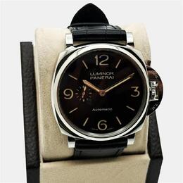 Panerai Luminor Due PAM00674 Automatic Black Stainless Steel Men's Wristwatch 45mm 1221897