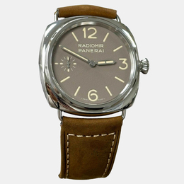 Panerai Luminor Officine PAM01385 Manual Brown Stainless Steel Men's Wristwatch 45mm 1221904