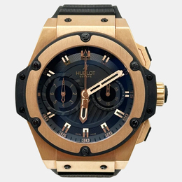 Hublot King Power Big Bang Foudroyante 715.PX.1128.RX Automatic Black 18K Rose Gold Men's Wristwatch 48 mm 1221879