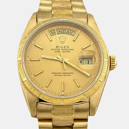 Rolex President Day Date 18078 Automatic Movement Champagne Dial in Yellow Gold - Article No: 1221299