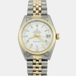 Rolex Datejust 6824 White Dial, Yellow Gold & Stainless Steel