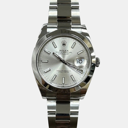 Rolex Datejust 126300 Men's Watch, Silver Stainless Steel, Automatic Movement, 41mm