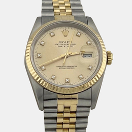 Rolex Datejust 16233 Automatic Champagne Diamond 18K Yellow Gold Stainless Steel Men's Wristwatch 36 mm 1221271