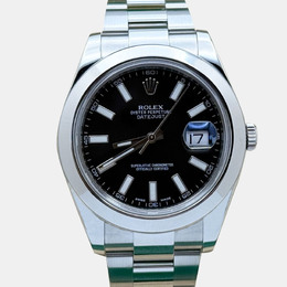 Rolex Datejust II 116300 Automatic Stainless Steel Black Dial Men's Watch