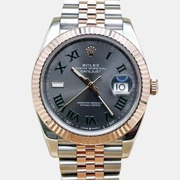 Rolex Datejust 126331 - Pre Owned Men's Watch, 41mm Slate Dial