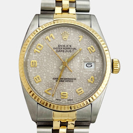 Rolex Datejust 1221268 Pre-owned Automatic Movement Yellow Gold Stainless Steel 36mm Men's Watch