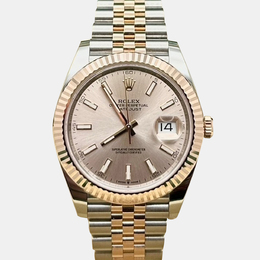 Rolex Datejust 126331 Automatic Sundust Dial, 18K Rose Gold & Stainless Steel Men's Wristwatch
