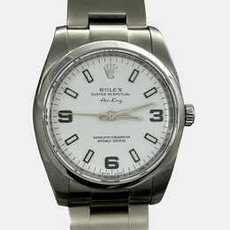 Rolex Air-King 114200 Men's Stainless Steel Automatic White Dial Watch, Article No: 1221232