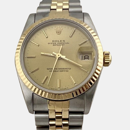 Rolex Datejust 68273 - Men's Automatic Stainless Steel and Yellow Gold Dial Watch