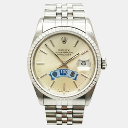 Rolex Datejust 16220 Automatic Silver Stainless Steel Men's Watch 36mm