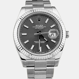 Rolex Datejust 126334 Automatic Slate Rhodium Stainless Steel Men's Wristwatch 41 mm 1222423