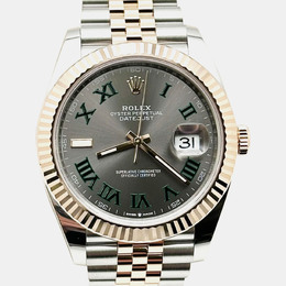 Rolex Datejust 126331 Automatic Slate Wimbledon 18K Rose Gold Stainless Steel Men's Wristwatch 41 mm 1222421