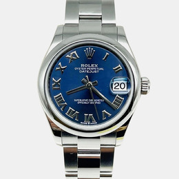 Rolex Datejust 278240, Automatic Blue Stainless Steel Women's Wristwatch