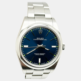 Rolex Oyster Perpetual 114300 Automatic Blue Stainless Steel Men's Wristwatch 39mm 1221932