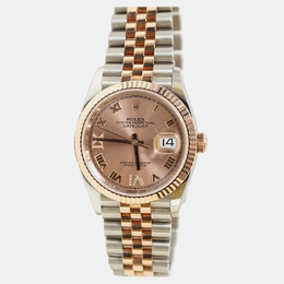Rolex Datejust 126231-0027 Automatic Pink Diamond Womens Wristwatch