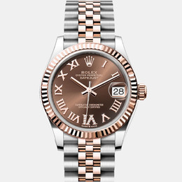 Rolex Datejust 278271-0004 - Automatic Movement, Chocolate Dial with Diamond Markers